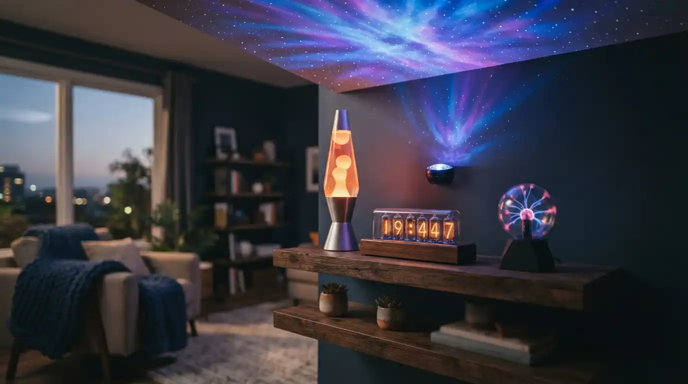 Galakse-projektor med astronomiske skiver